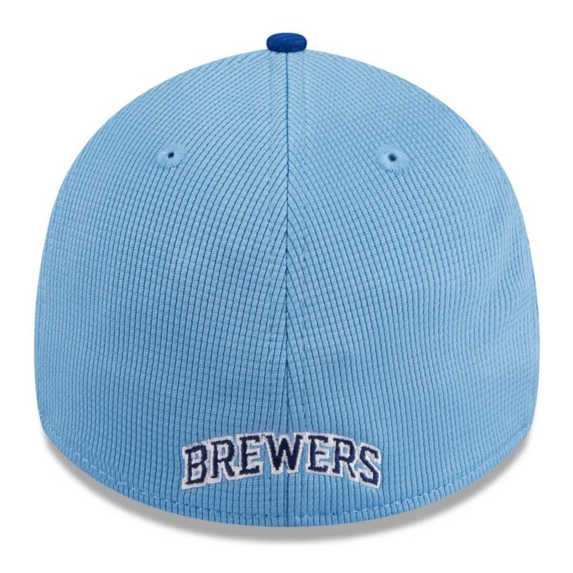 MLB Light Milwaukee Brewers 2025 Batting Practice 39THIRTY Flex Hat