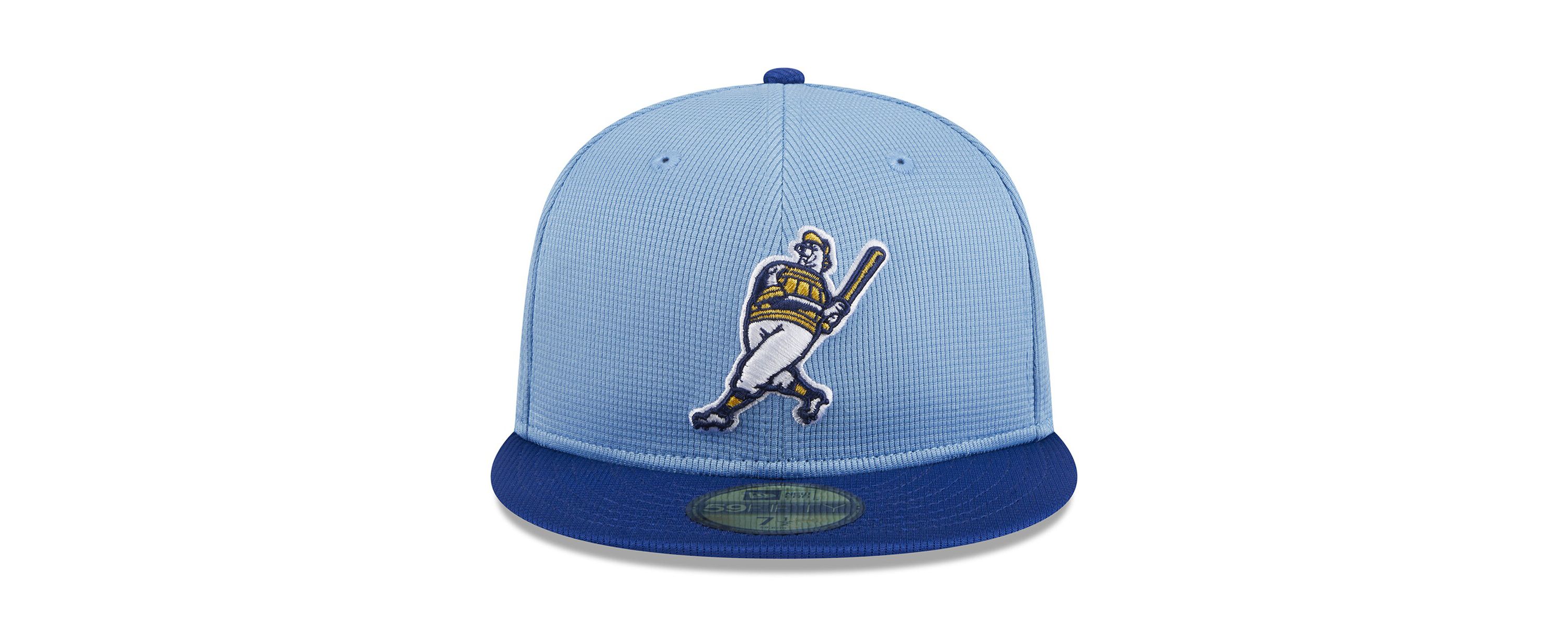 MLB Light Milwaukee Brewers 2025 Batting Practice 59FIFTY Fitted Hat