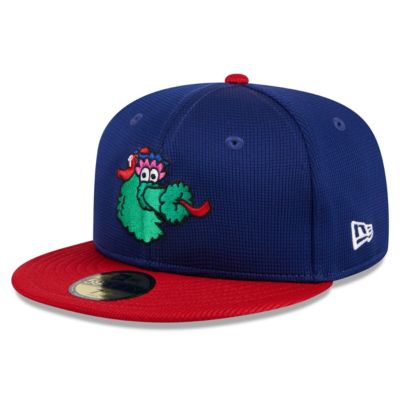 New Era Men's MLB Philadelphia Phillies 2025 Batting Practice 59FIFTY Fitted Hat, Navy Blue, 7 1/4