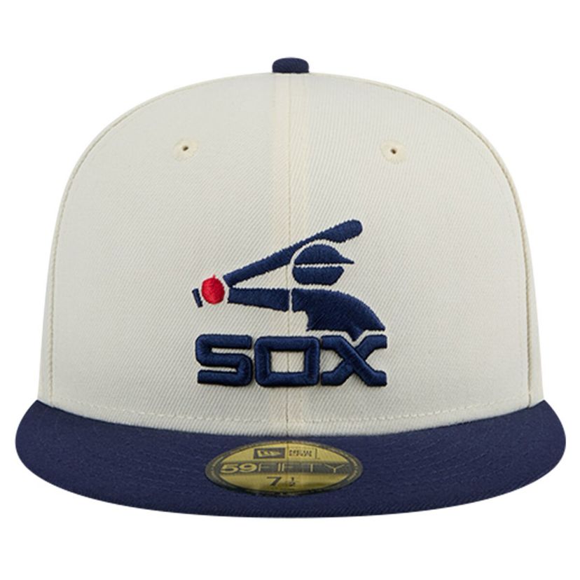 Chicago White Sox MLB Chicago Sox Cooperstown Collection Chrome 59FIFTY Fitted Hat