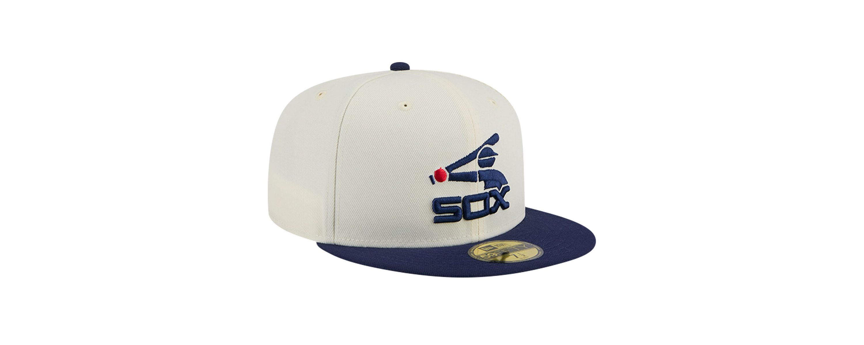Chicago White Sox MLB Chicago Sox Cooperstown Collection Chrome 59FIFTY Fitted Hat