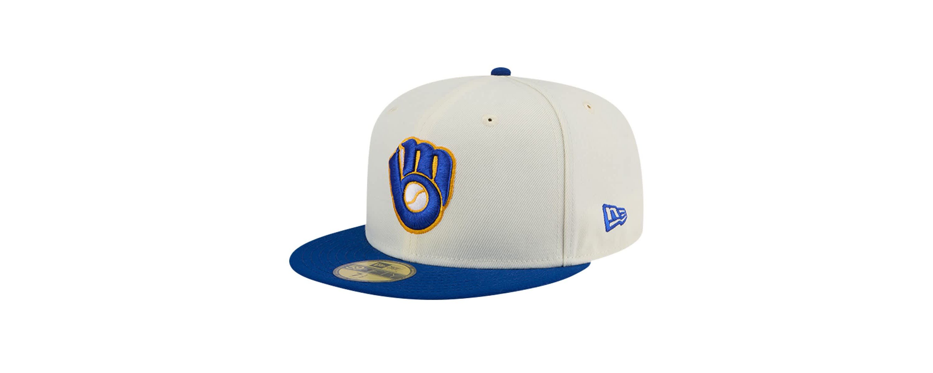MLB Milwaukee Brewers Cooperstown Collection Chrome 59FIFTY Fitted Hat