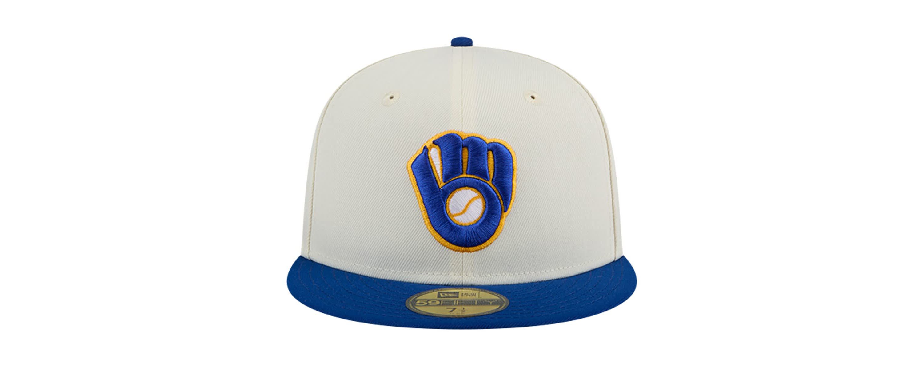 MLB Milwaukee Brewers Cooperstown Collection Chrome 59FIFTY Fitted Hat