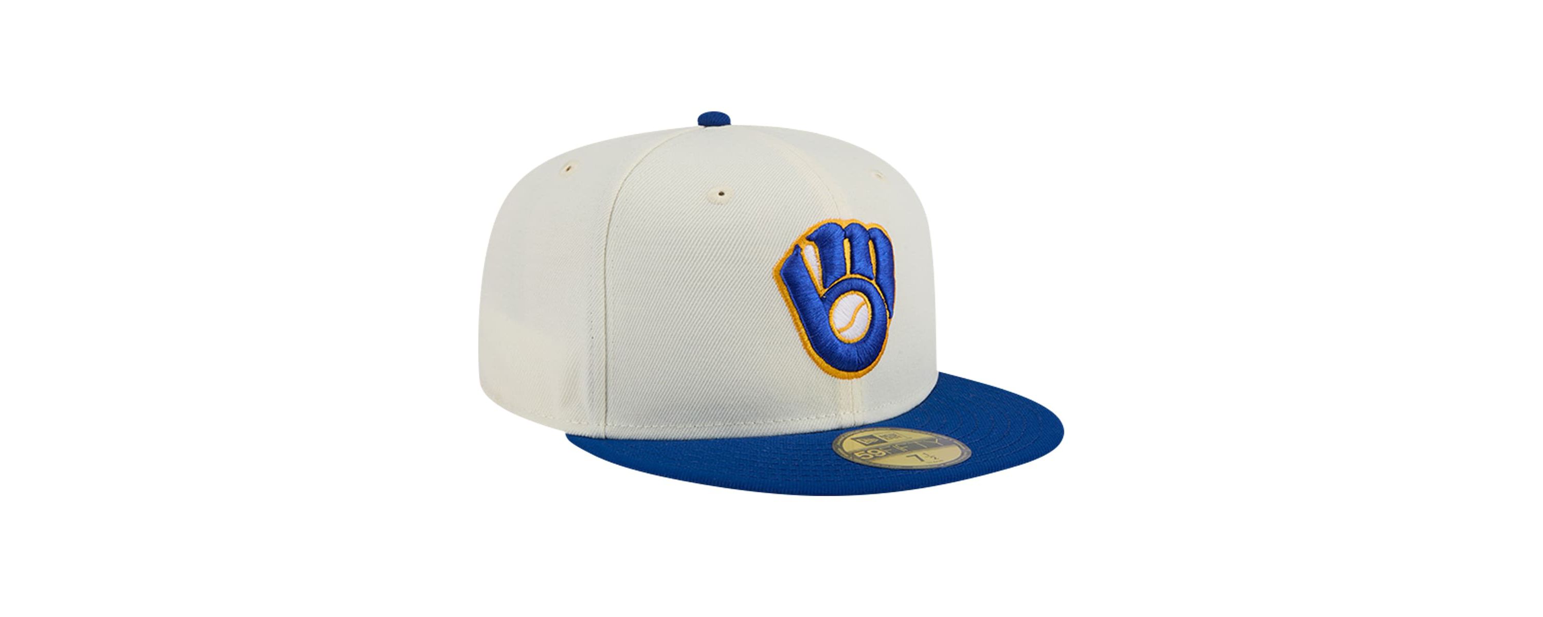 MLB Milwaukee Brewers Cooperstown Collection Chrome 59FIFTY Fitted Hat