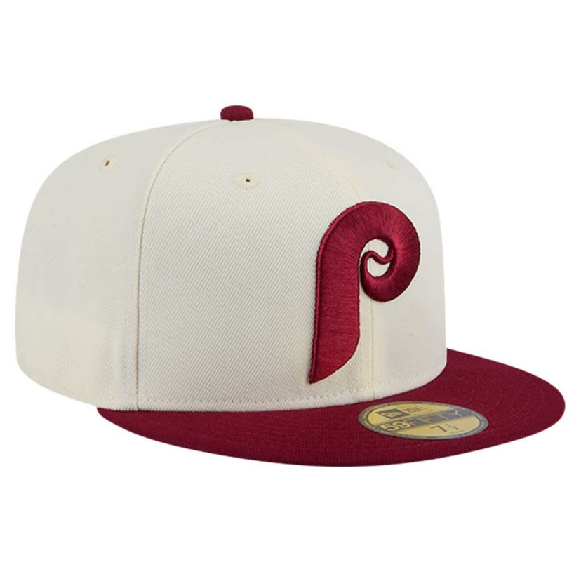 MLB Philadelphia Phillies Cooperstown Collection Chrome 59FIFTY Fitted Hat
