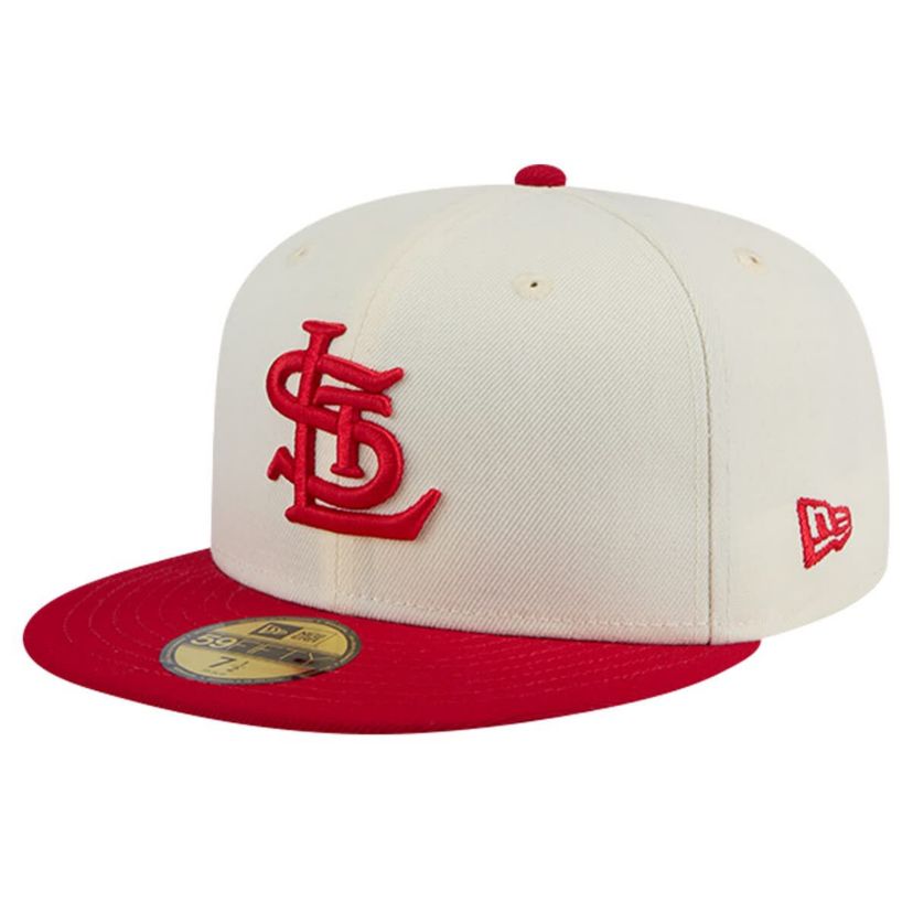 MLB St. Louis Cardinals Cooperstown Collection Chrome 59FIFTY Fitted Hat
