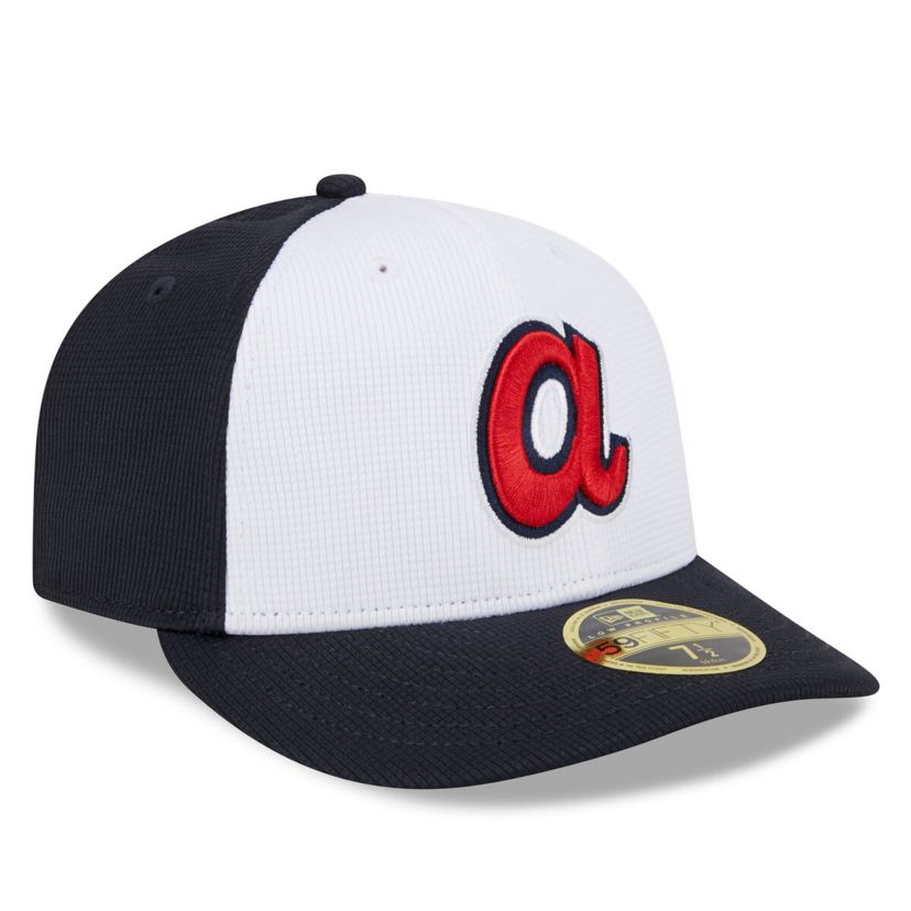 MLB Atlanta Braves 2025 Batting Practice Low 59FIFTY Fitted Hat
