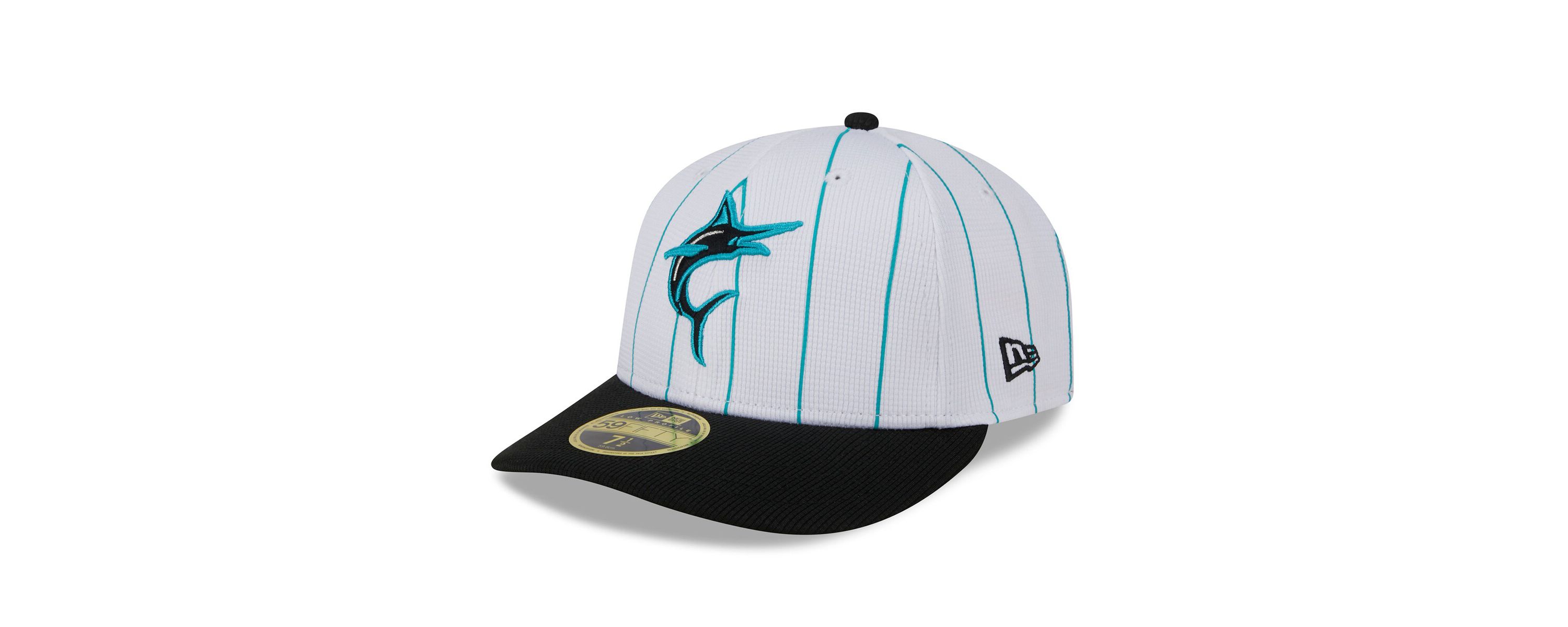 MLB Miami Marlins 2025 Batting Practice Low 59FIFTY Fitted Hat