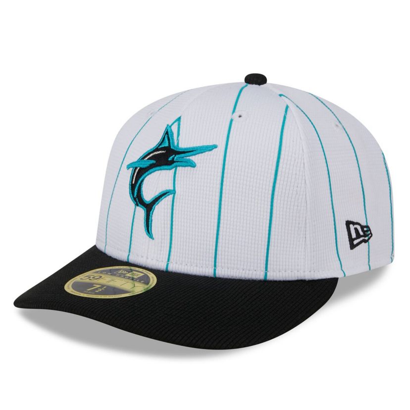 MLB Miami Marlins 2025 Batting Practice Low 59FIFTY Fitted Hat