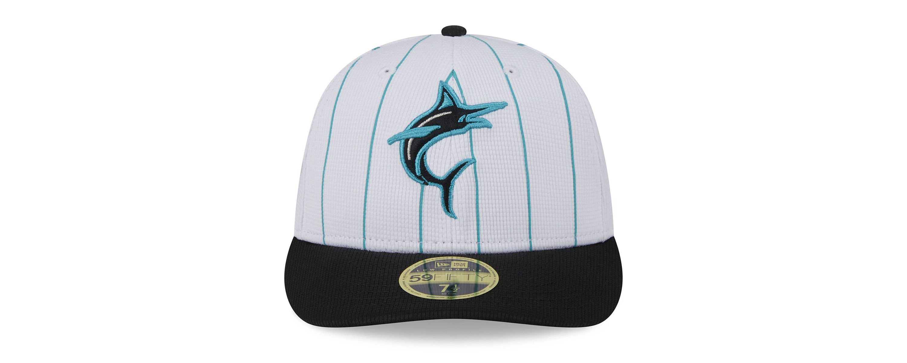 MLB Miami Marlins 2025 Batting Practice Low 59FIFTY Fitted Hat