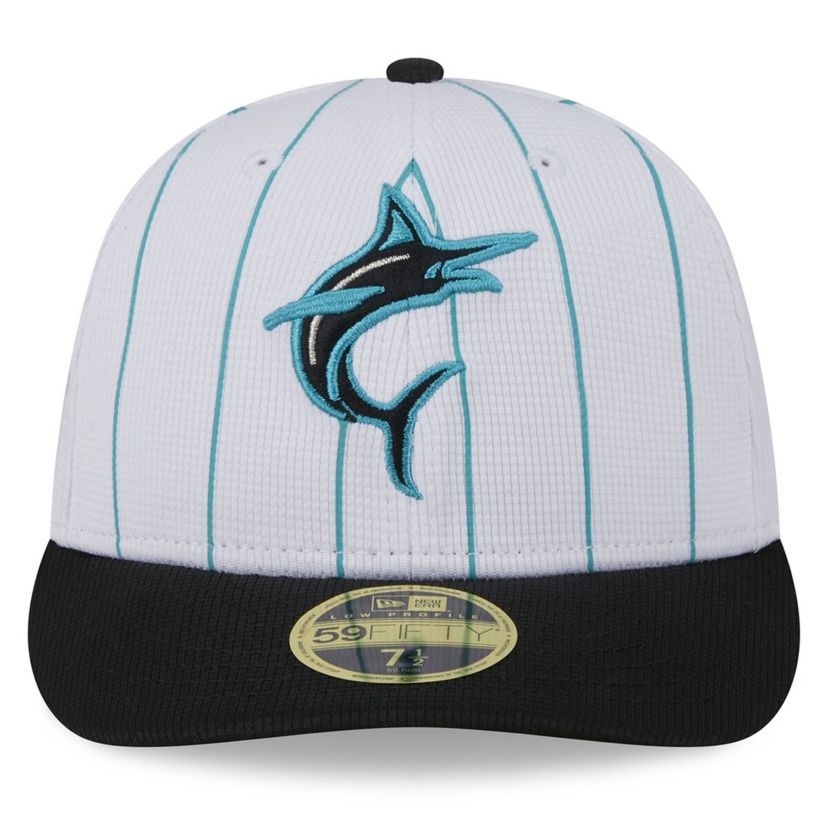 MLB Miami Marlins 2025 Batting Practice Low 59FIFTY Fitted Hat