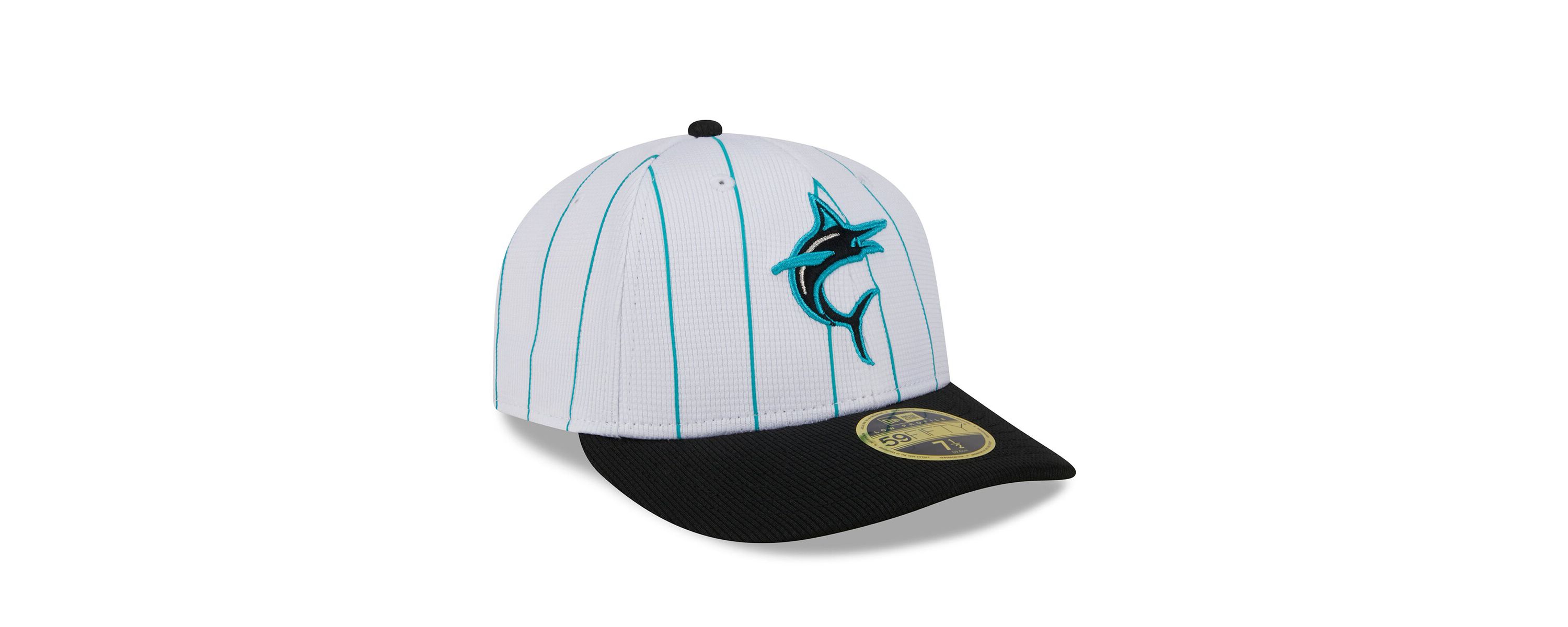 MLB Miami Marlins 2025 Batting Practice Low 59FIFTY Fitted Hat