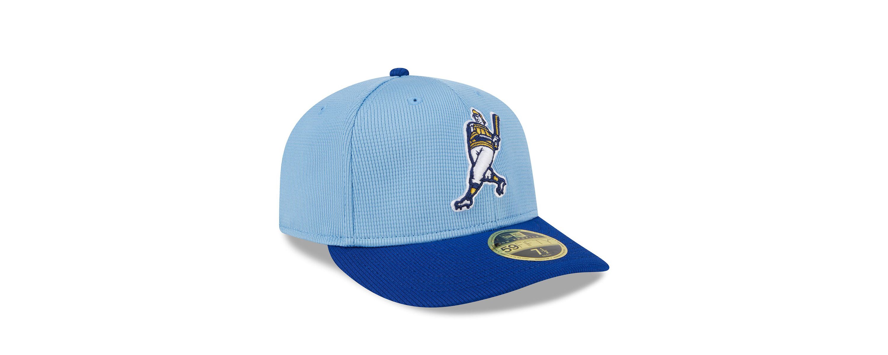 MLB Light Milwaukee Brewers 2025 Batting Practice Low 59FIFTY Fitted Hat