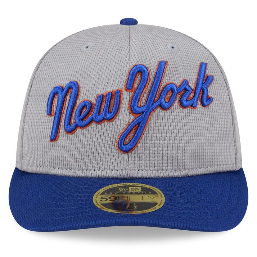 MLB New York Mets 2025 Batting Practice Low 59FIFTY Fitted Hat