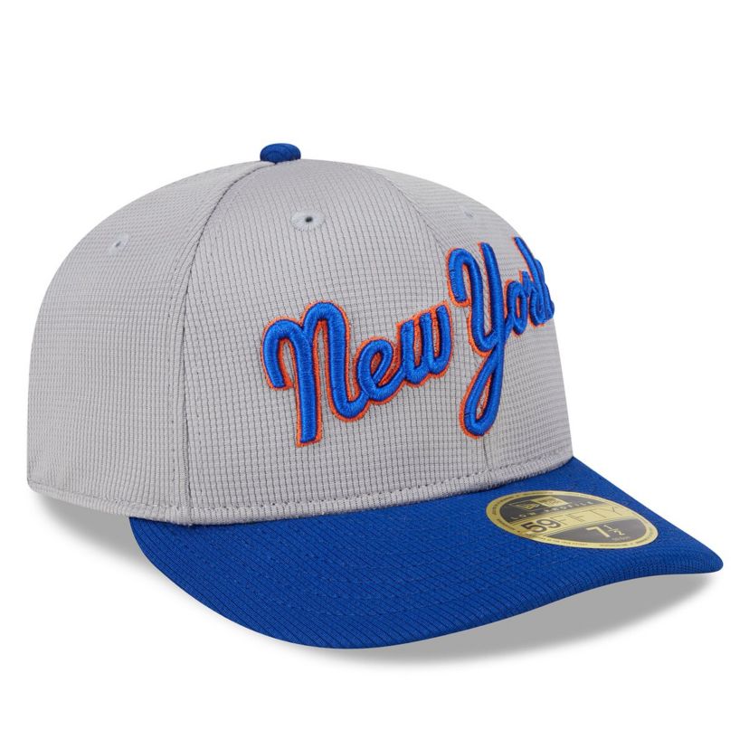 MLB New York Mets 2025 Batting Practice Low 59FIFTY Fitted Hat