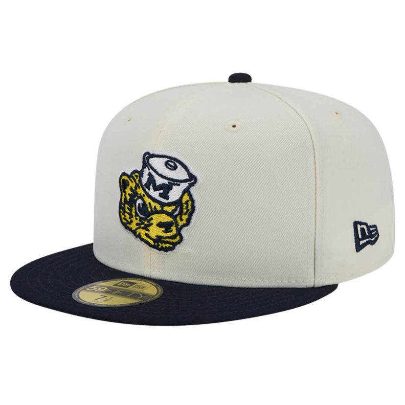 NCAA Michigan Wolverines Chrome Vintage 59FIFTY Fitted Hat