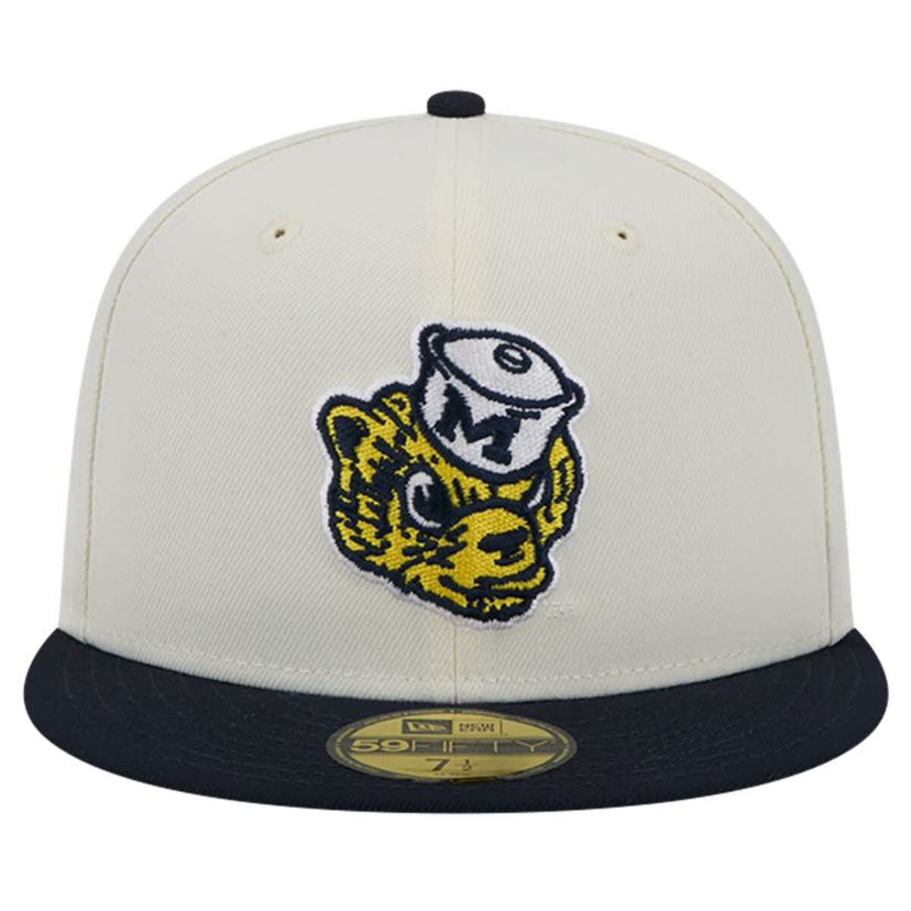 NCAA Michigan Wolverines Chrome Vintage 59FIFTY Fitted Hat