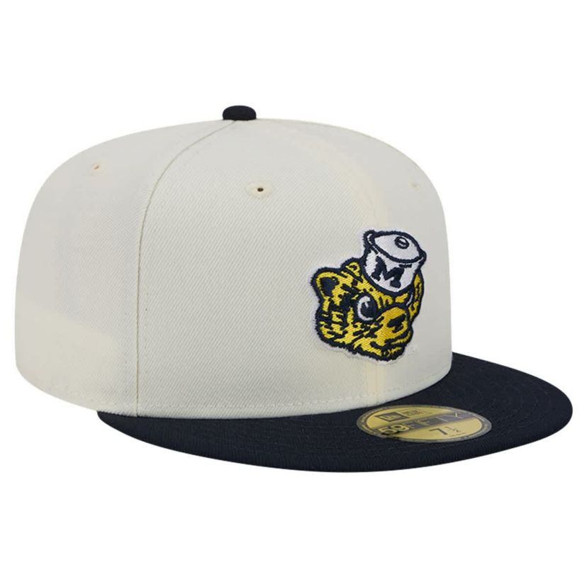 NCAA Michigan Wolverines Chrome Vintage 59FIFTY Fitted Hat