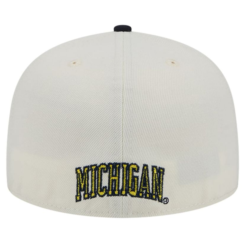 NCAA Michigan Wolverines Chrome Vintage 59FIFTY Fitted Hat