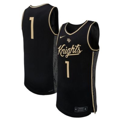 Men's NCAA Nike #1 UCF Knights Replica Basketball Jersey, Black, 2XL