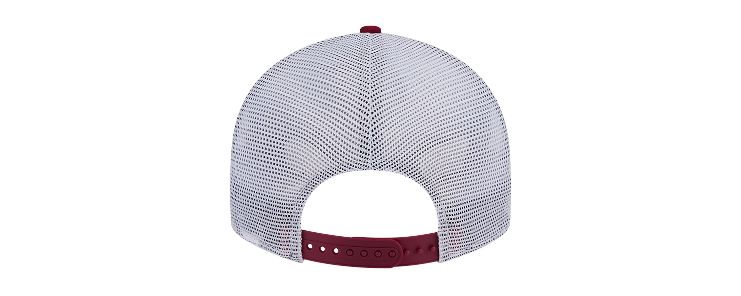 NCAA Arkansas Razorbacks Throwback Circle Patch 9FIFTY Trucker Snapback Hat