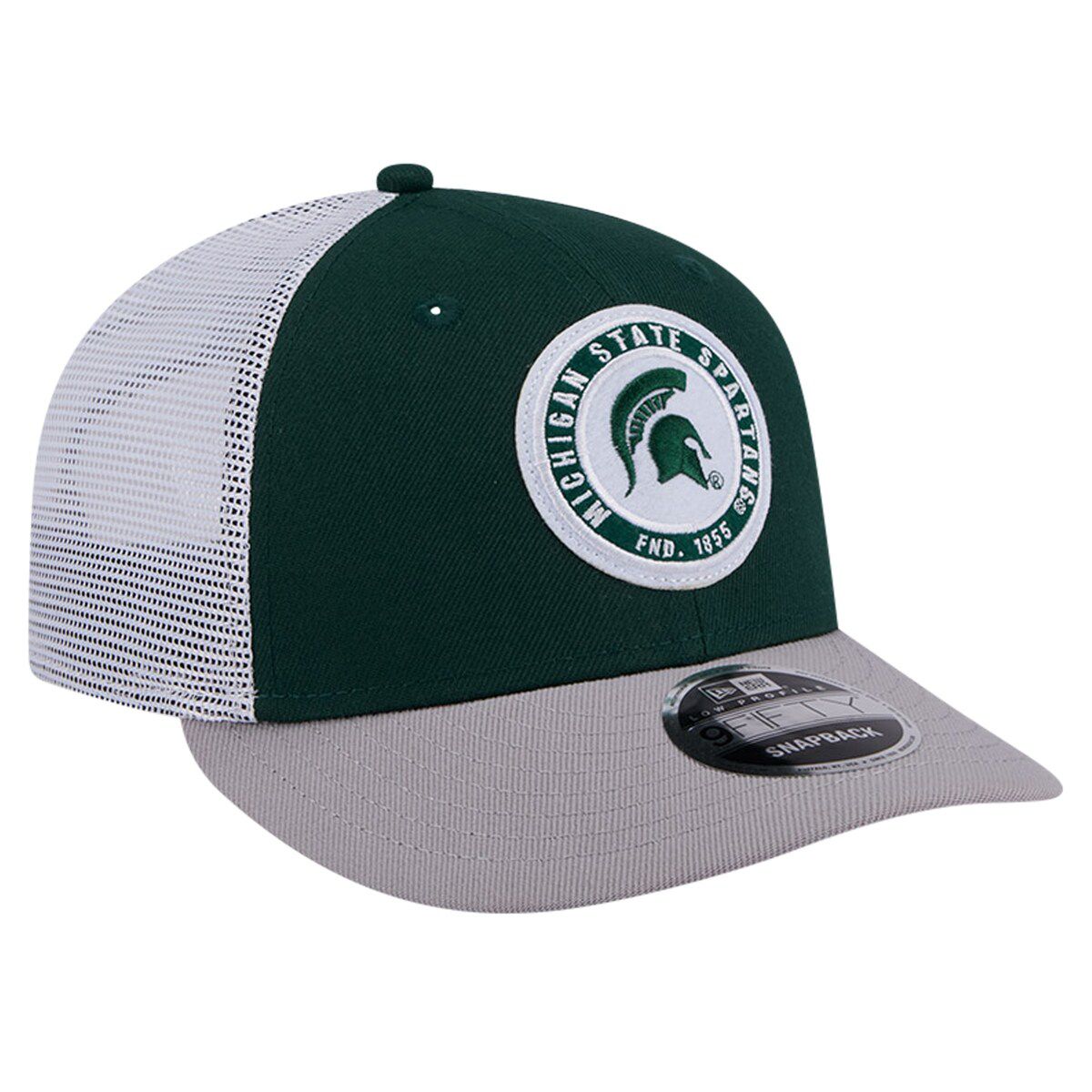 NCAA Michigan State Spartans Throwback Circle Patch 9FIFTY Trucker Snapback Hat