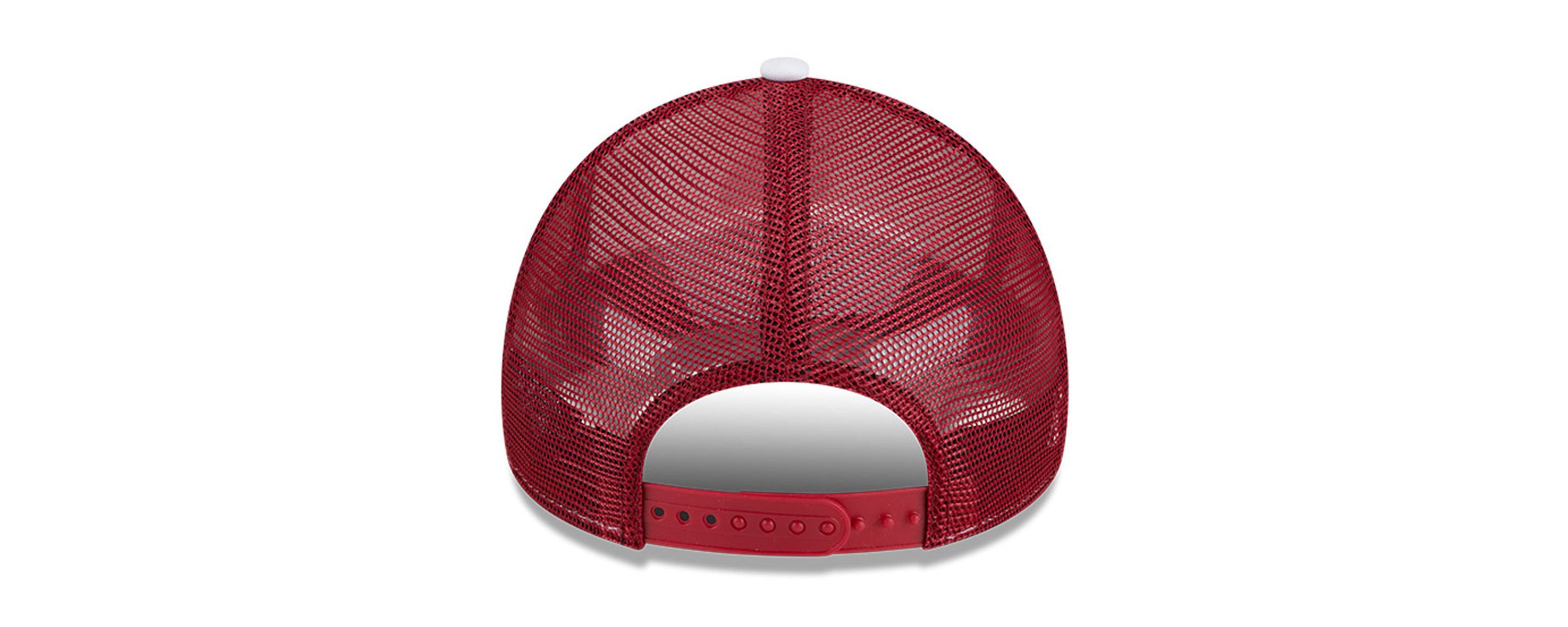 NCAA White/Cardinal USC Trojans Court Sport Foam A-Frame 9FORTY Adjustable Trucker Hat