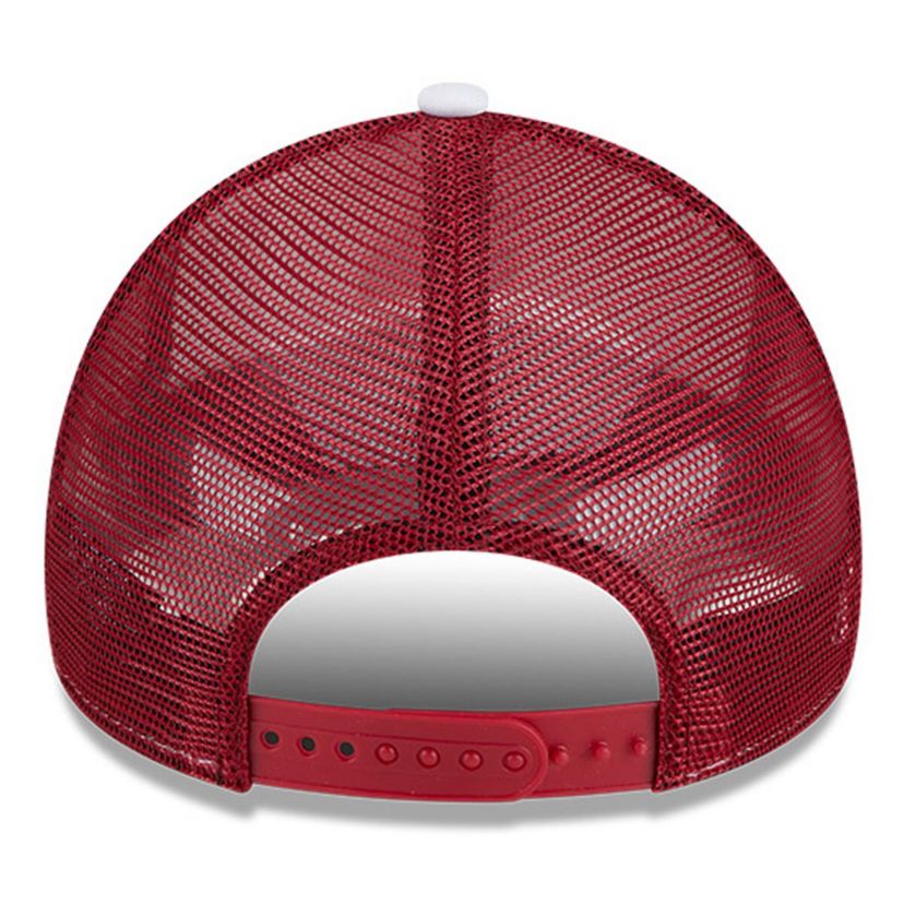 NCAA White/Cardinal USC Trojans Court Sport Foam A-Frame 9FORTY Adjustable Trucker Hat