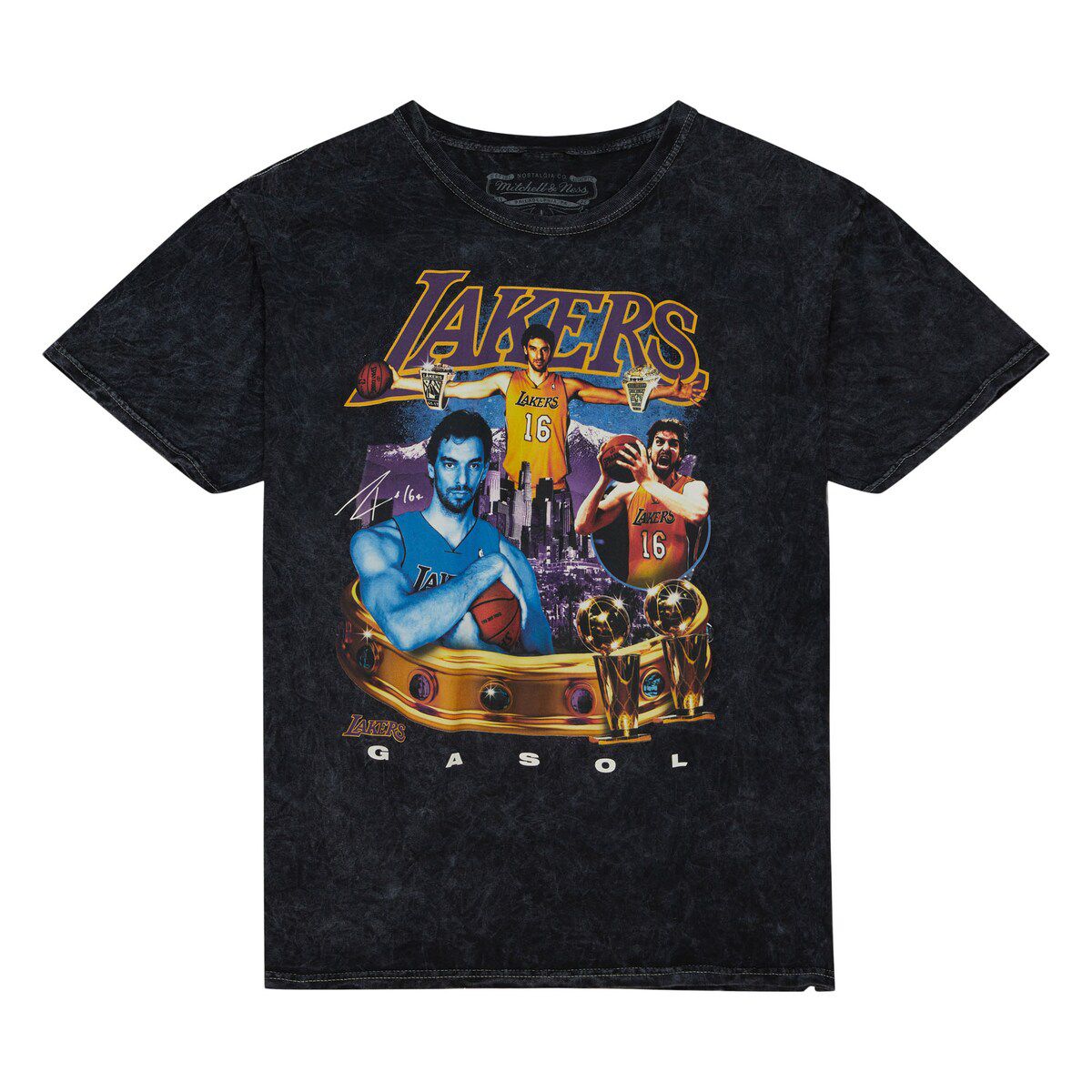 NBA Pau Gasol Los Angeles Lakers Crowned T-Shirt