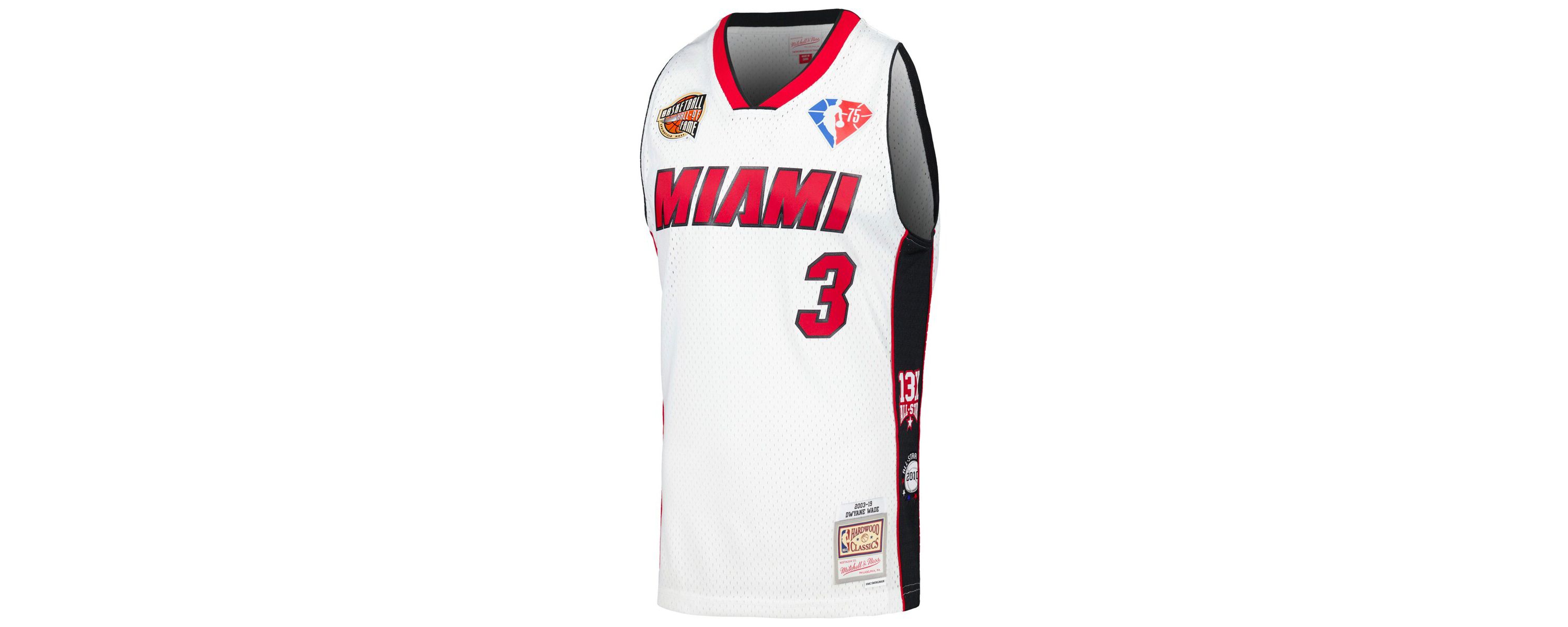 NBA Unisex Dwyane Wade Miami Heat Hall of Fame Class of 2023 Throwback Swingman Jersey