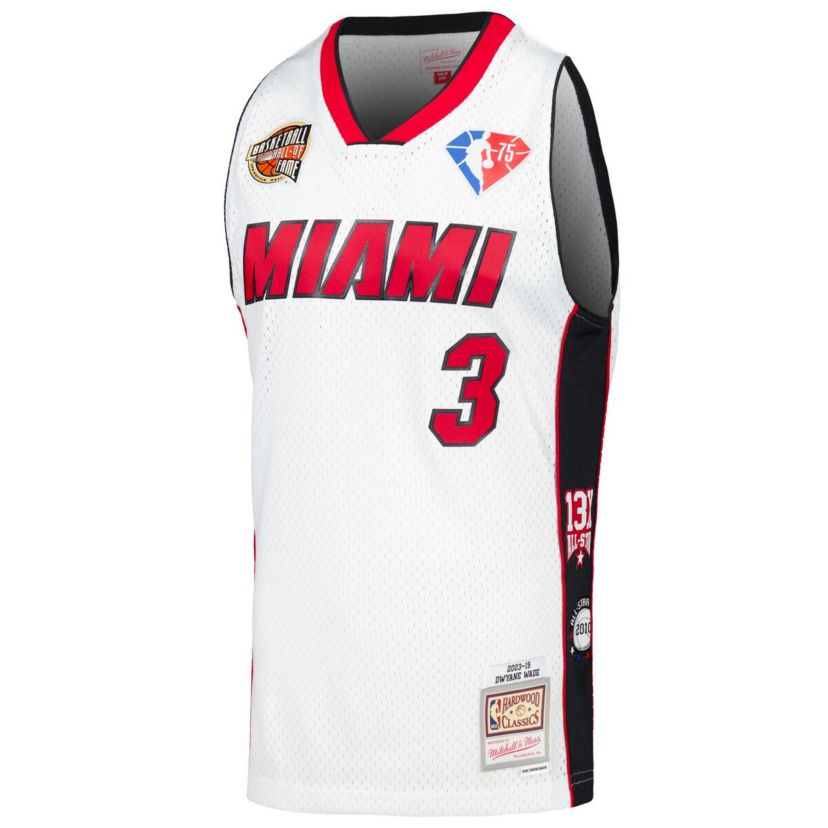 NBA Unisex Dwyane Wade Miami Heat Hall of Fame Class of 2023 Throwback Swingman Jersey