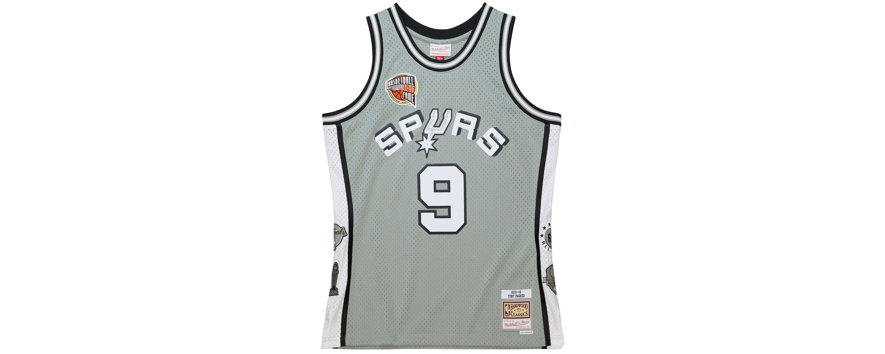 NBA Unisex Tony Parker San Antonio Spurs Hall of Fame Class of 2023 Throwback Swingman Jersey
