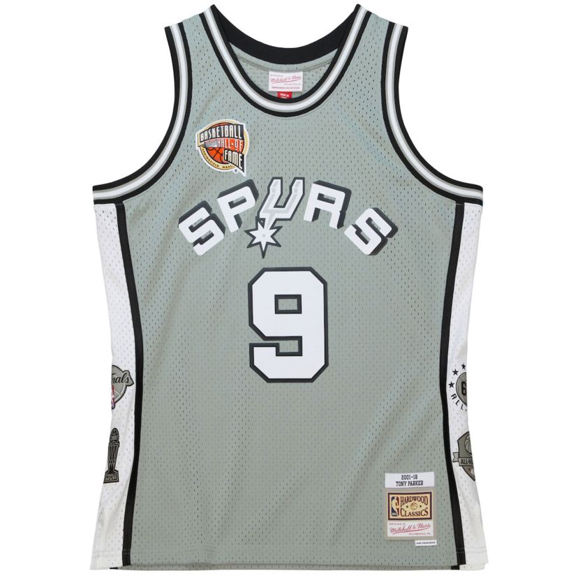 NBA Unisex Tony Parker San Antonio Spurs Hall of Fame Class of 2023 Throwback Swingman Jersey