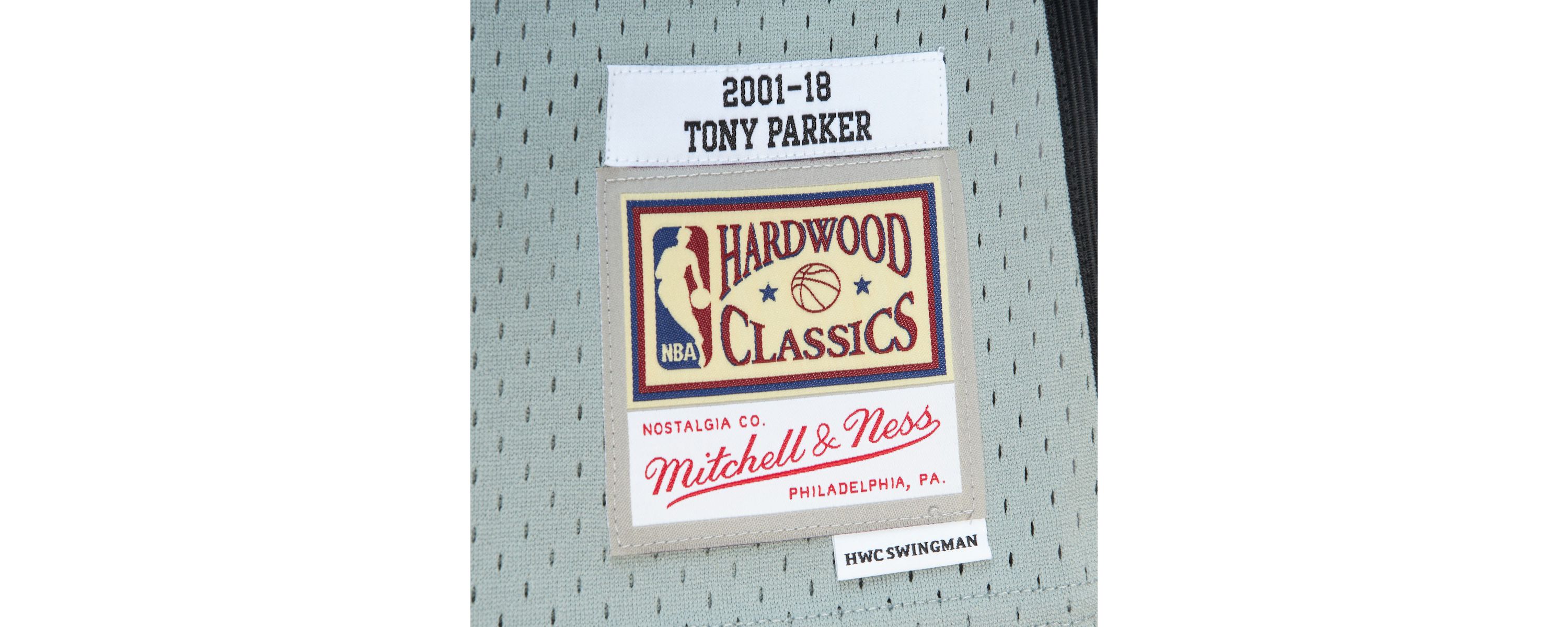 NBA Unisex Tony Parker San Antonio Spurs Hall of Fame Class of 2023 Throwback Swingman Jersey