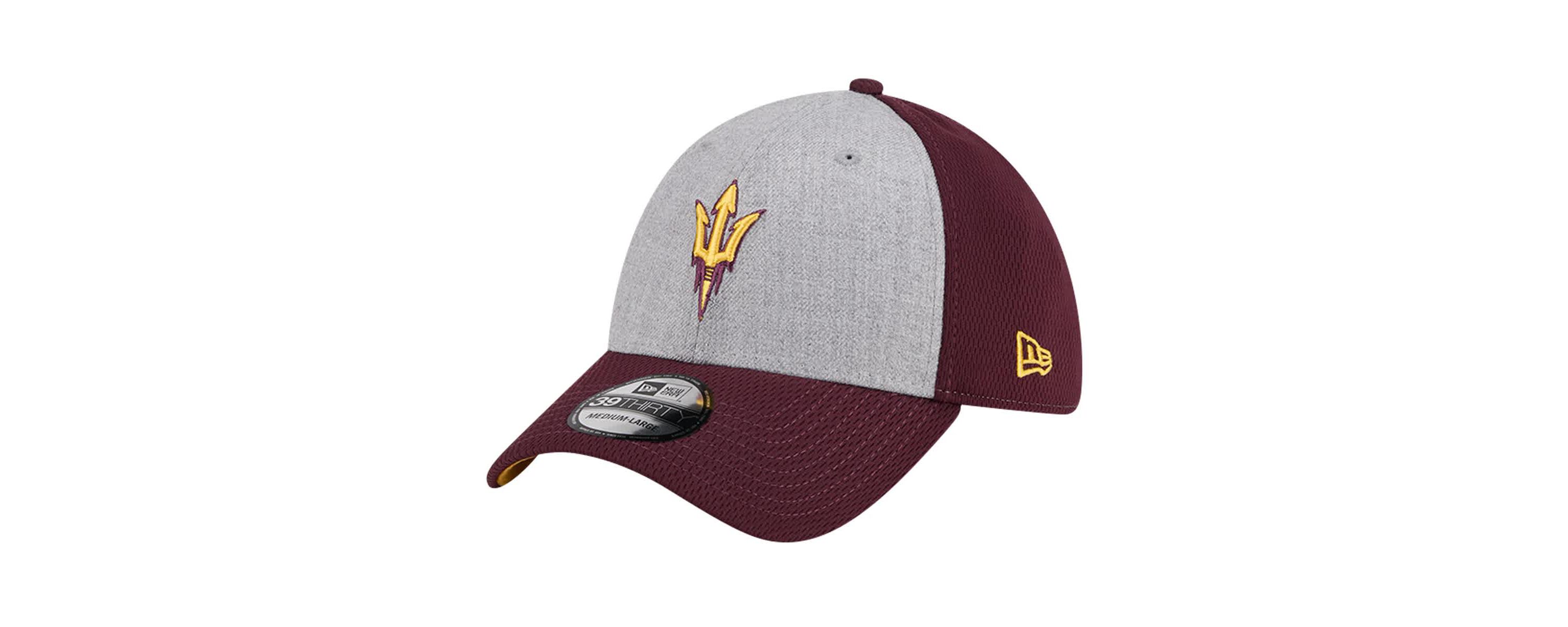 NCAA Heather Gray/Maroon Arizona State Sun Devils Two-Tone 39THIRTY Flex Hat