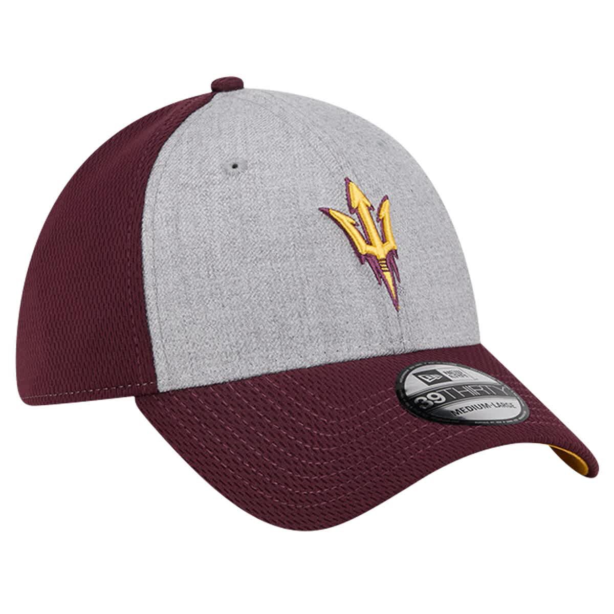 NCAA Heather Gray/Maroon Arizona State Sun Devils Two-Tone 39THIRTY Flex Hat