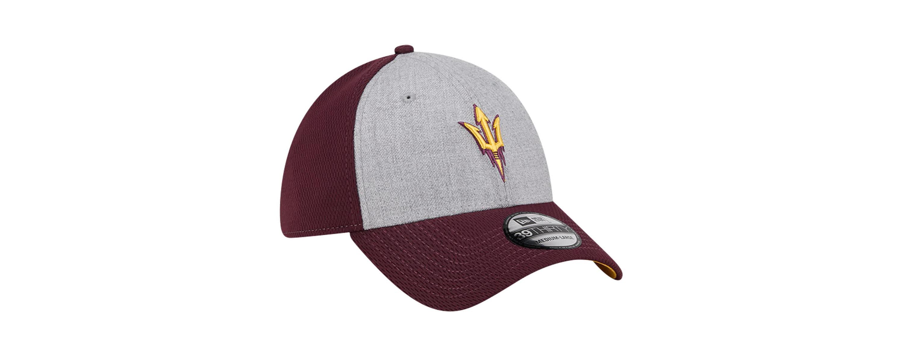 NCAA Heather Gray/Maroon Arizona State Sun Devils Two-Tone 39THIRTY Flex Hat