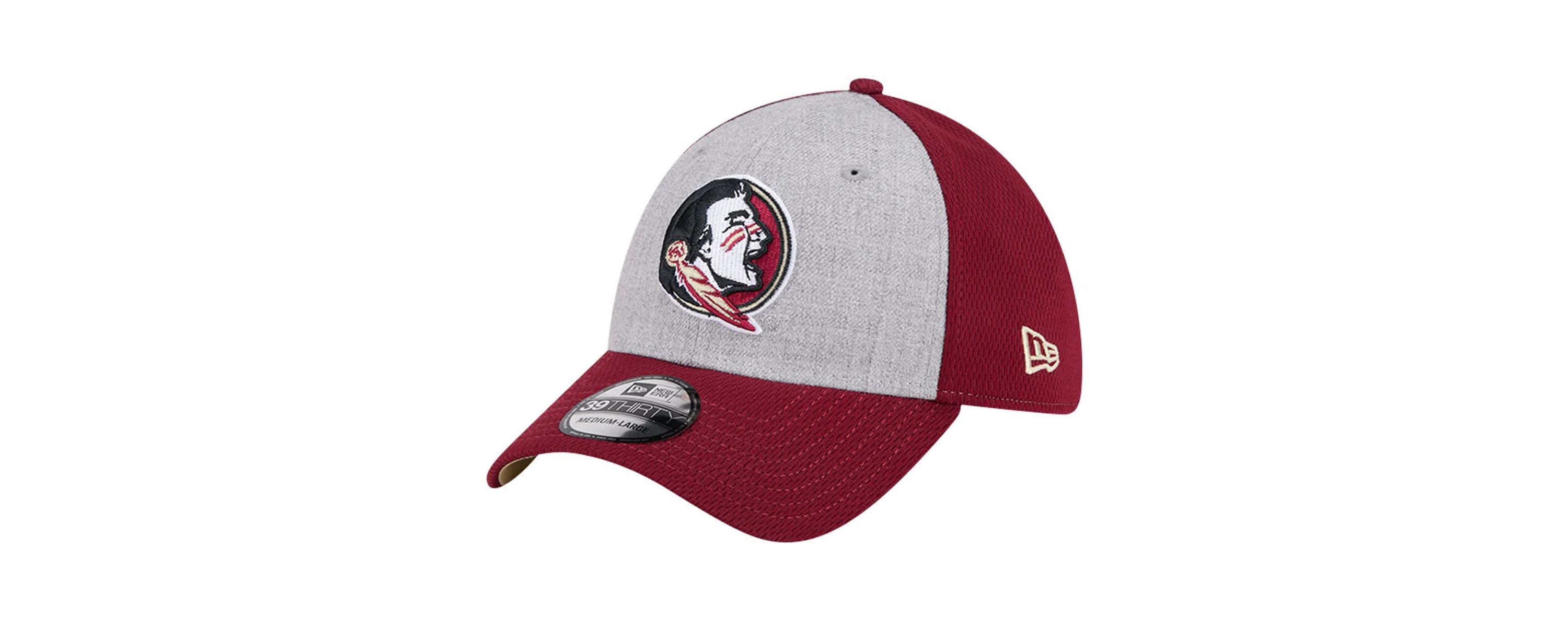 NCAA Heather Gray/Garnet Florida State Seminoles Two-Tone 39THIRTY Flex Hat