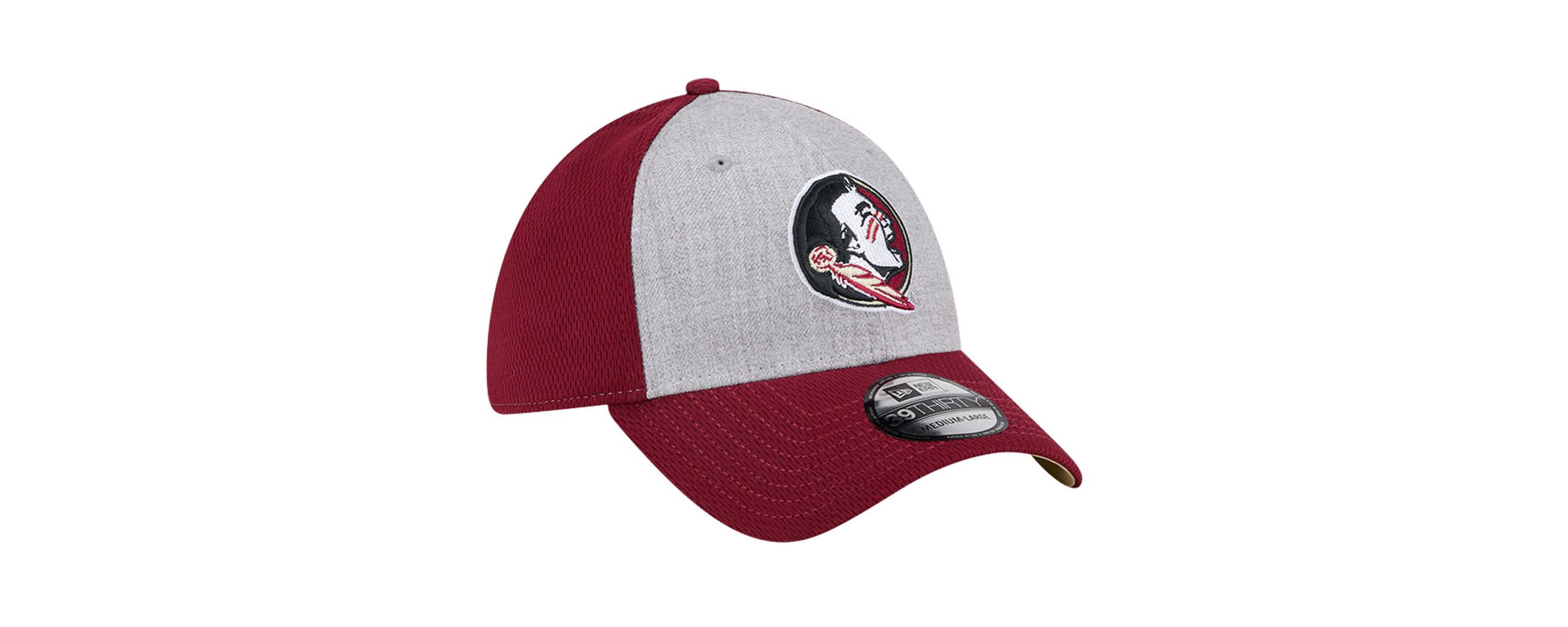 NCAA Heather Gray/Garnet Florida State Seminoles Two-Tone 39THIRTY Flex Hat