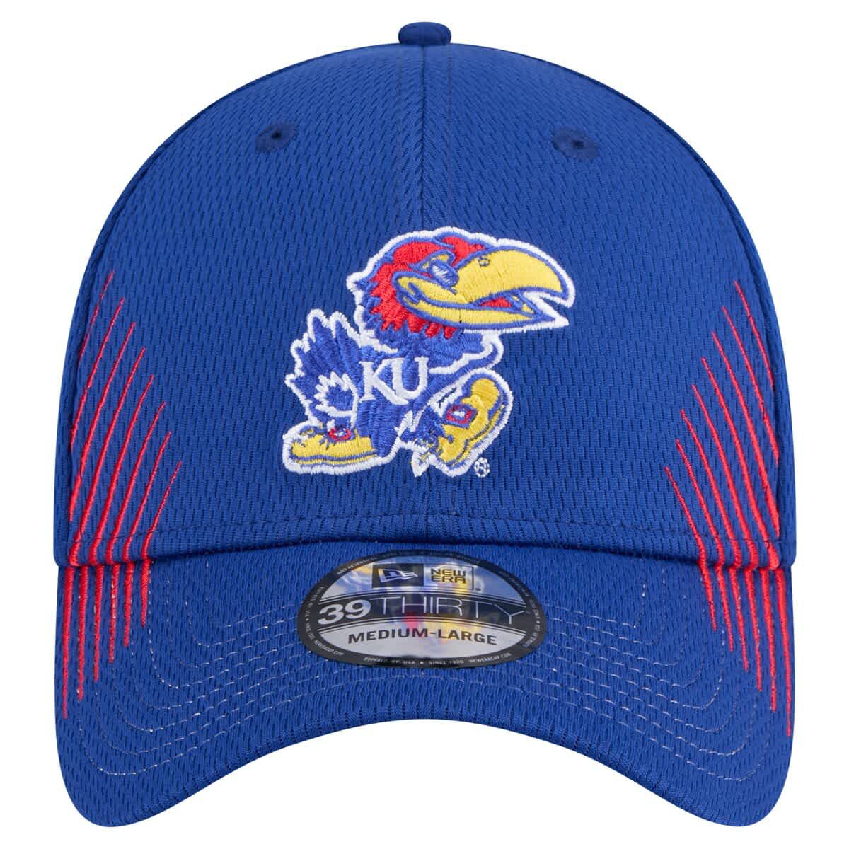 NCAA Kansas Jayhawks Active Slash Sides 39THIRTY Flex Hat