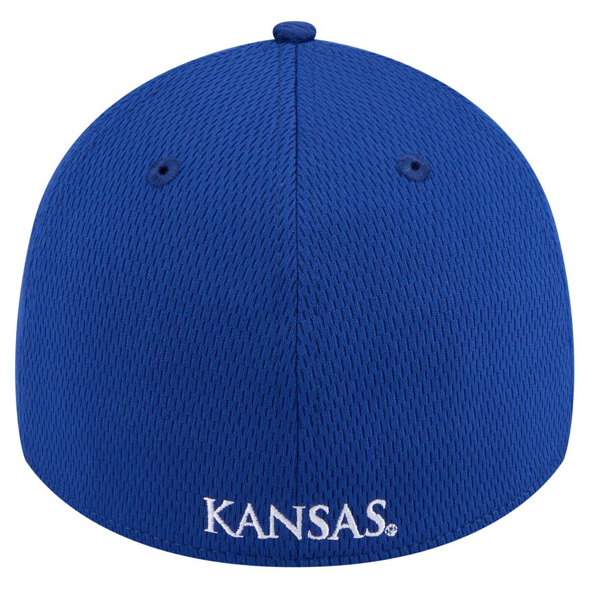 NCAA Kansas Jayhawks Active Slash Sides 39THIRTY Flex Hat
