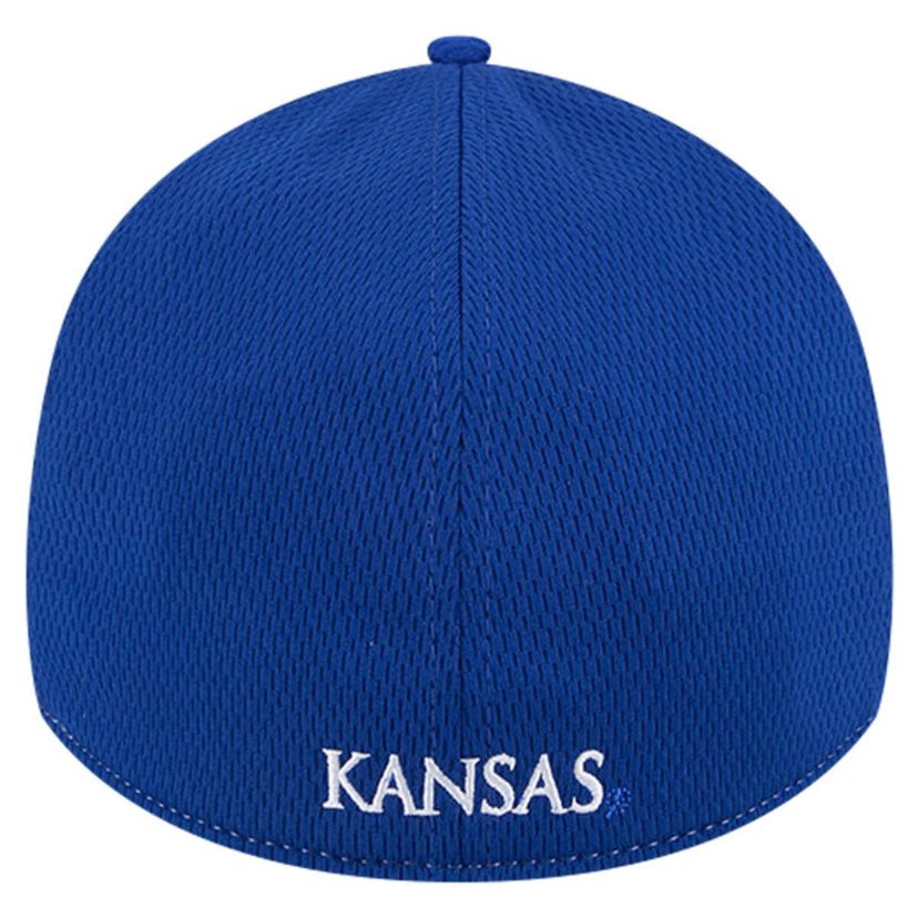 NCAA Heather Gray/Royal Kansas Jayhawks Two-Tone 39THIRTY Flex Hat