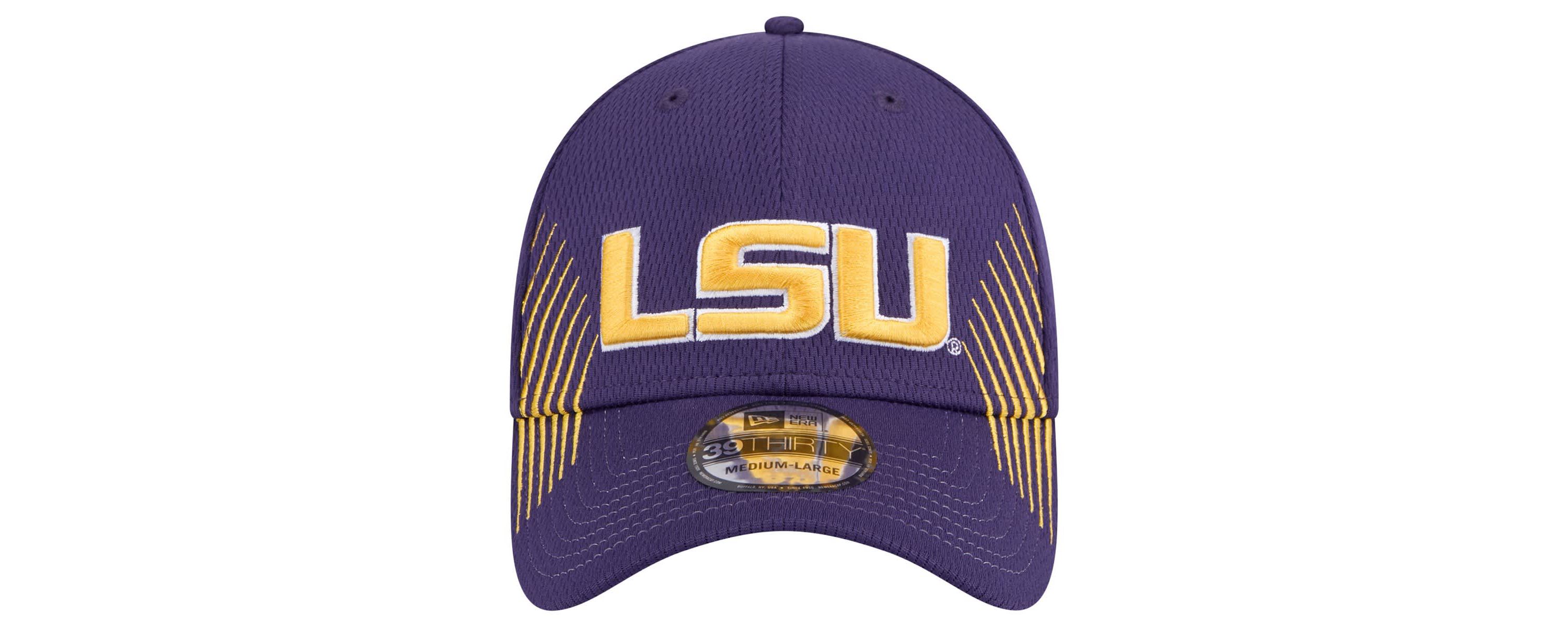 NCAA LSU Tigers Active Slash Sides 39THIRTY Flex Hat