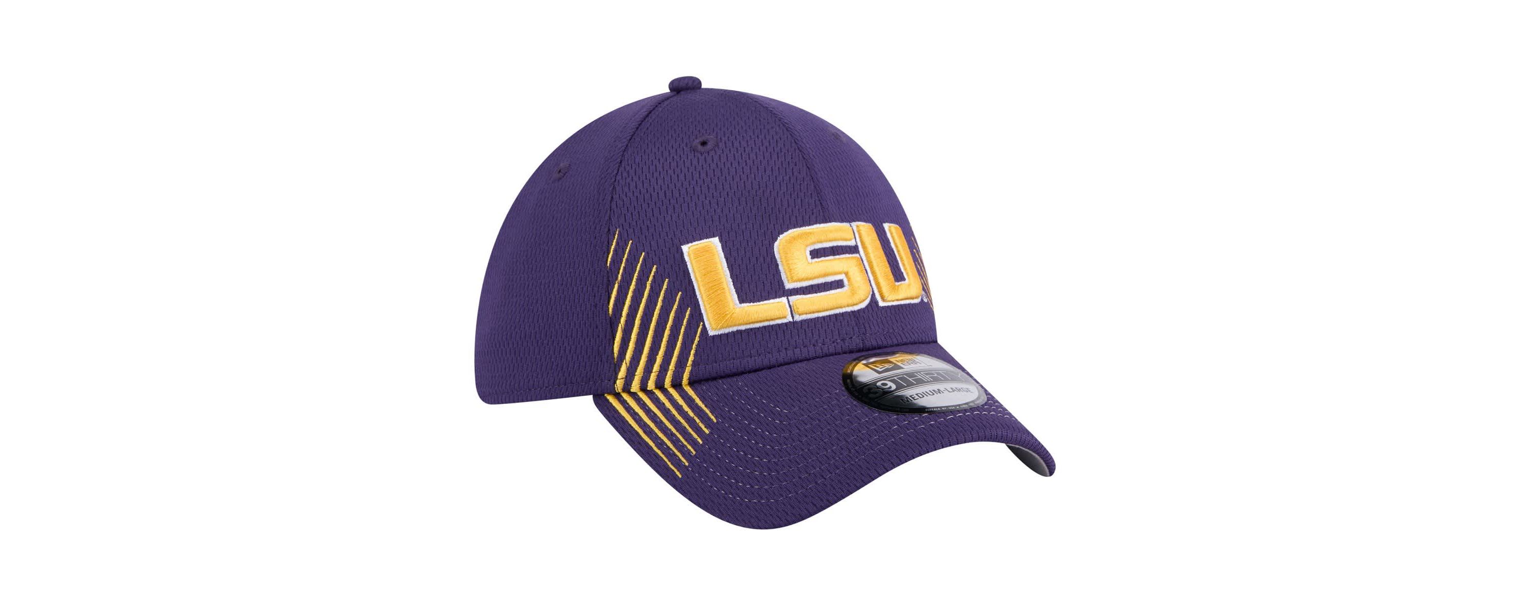 NCAA LSU Tigers Active Slash Sides 39THIRTY Flex Hat