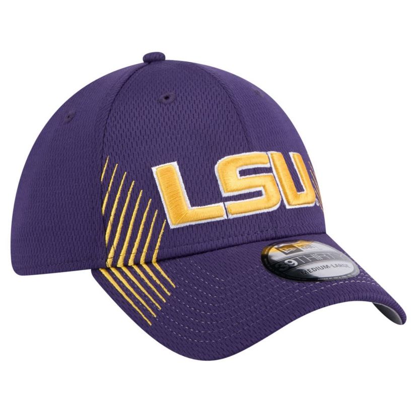 NCAA LSU Tigers Active Slash Sides 39THIRTY Flex Hat