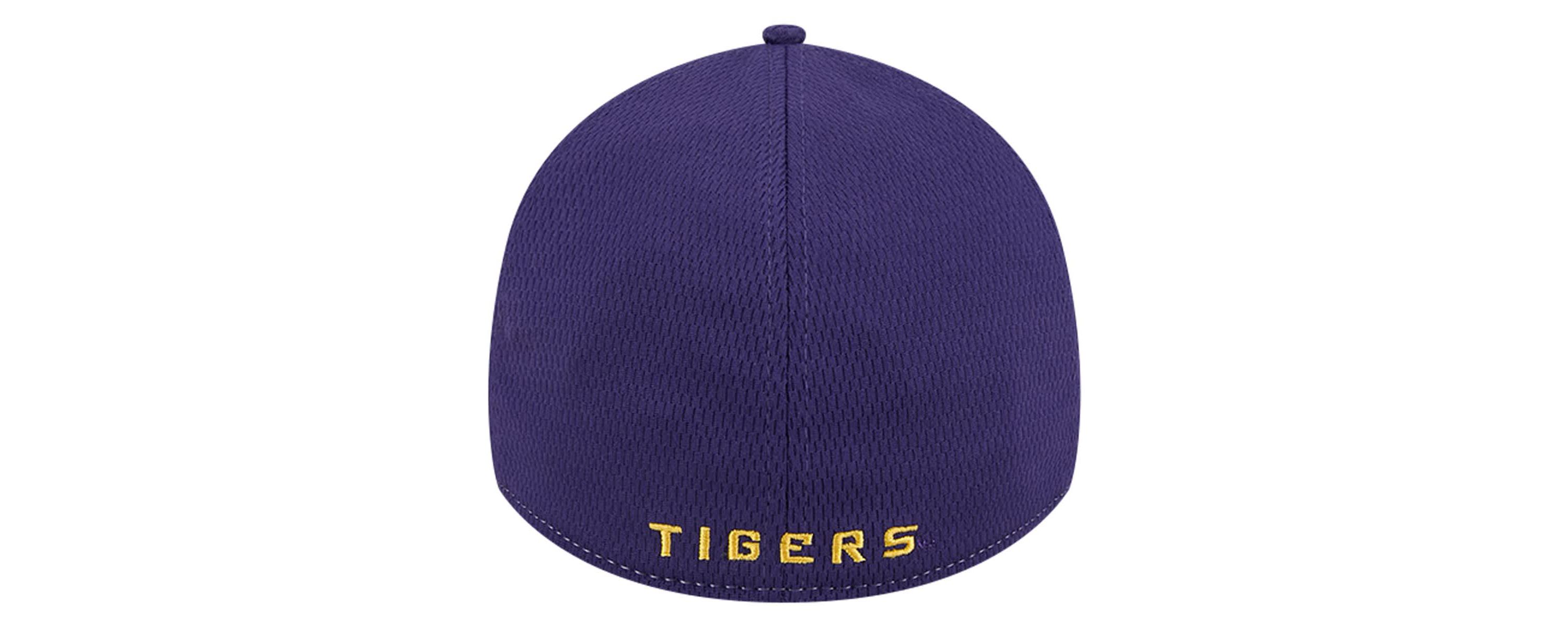 NCAA Heather Gray/Purple LSU Tigers Two-Tone 39THIRTY Flex Hat
