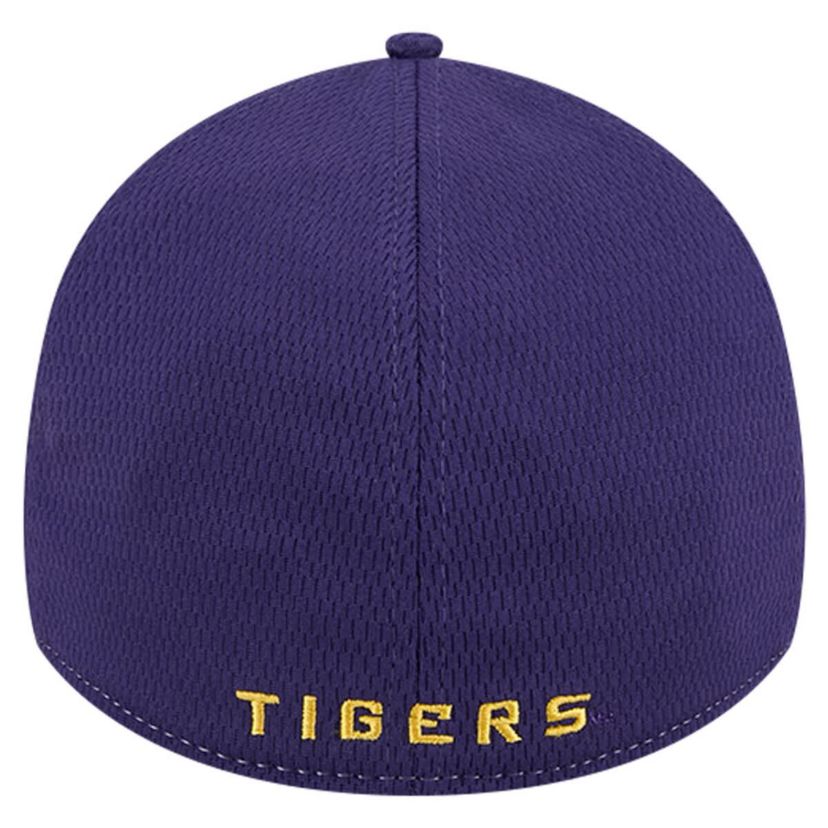 NCAA Heather Gray/Purple LSU Tigers Two-Tone 39THIRTY Flex Hat