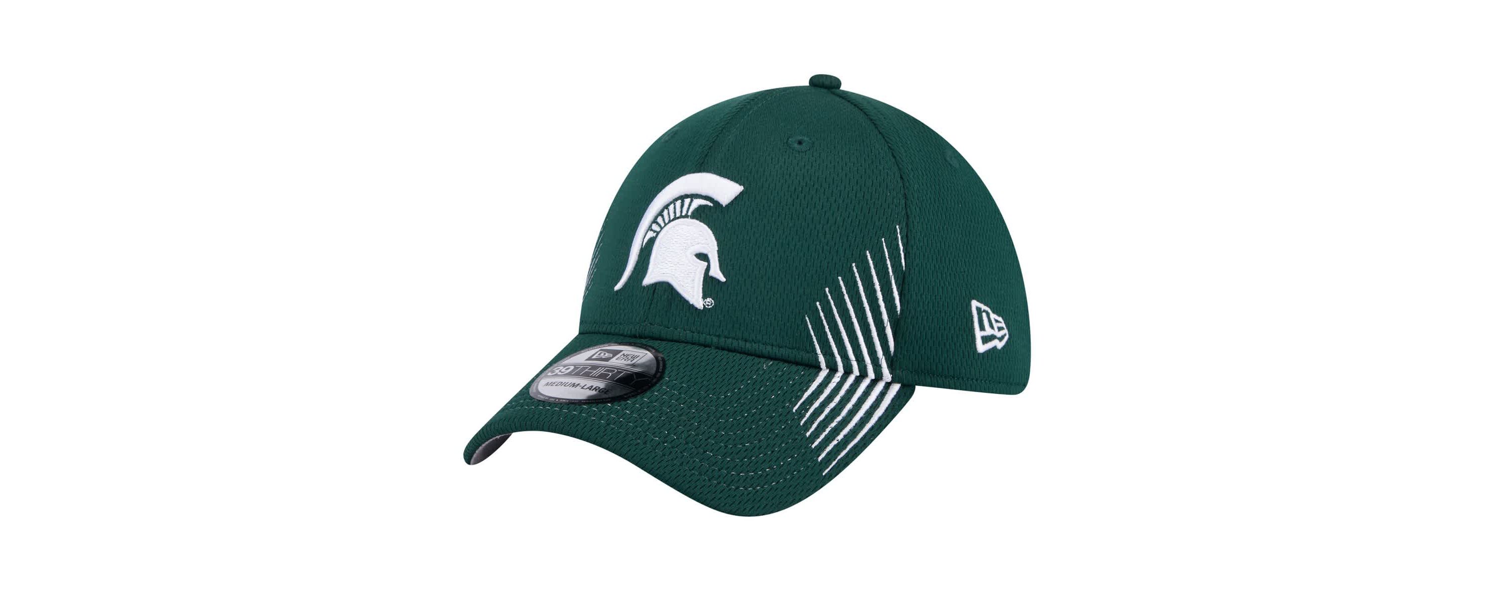 NCAA Michigan State Spartans Active Slash Sides 39THIRTY Flex Hat