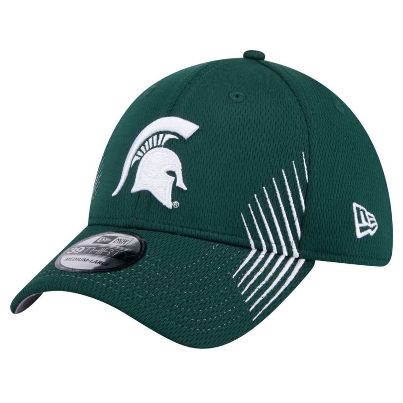 NCAA Michigan State Spartans Active Slash Sides 39THIRTY Flex Hat
