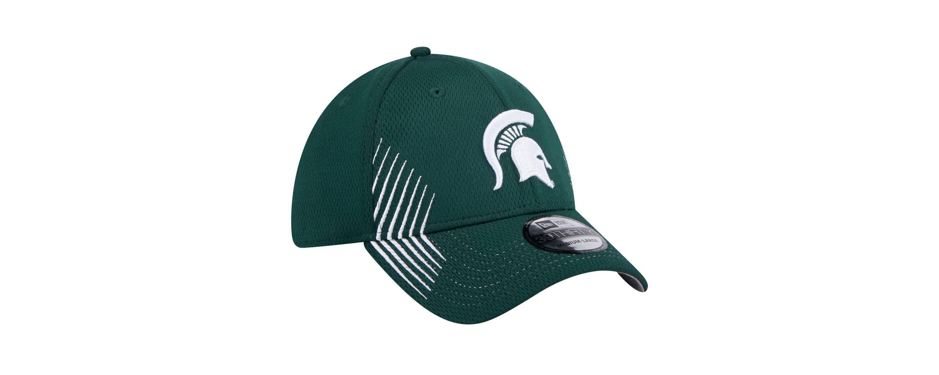 NCAA Michigan State Spartans Active Slash Sides 39THIRTY Flex Hat